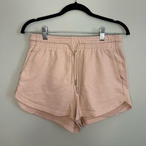 2x H&M Basics Lounge Shorts - Light Pink & Yellow- Small ***Two Pairs